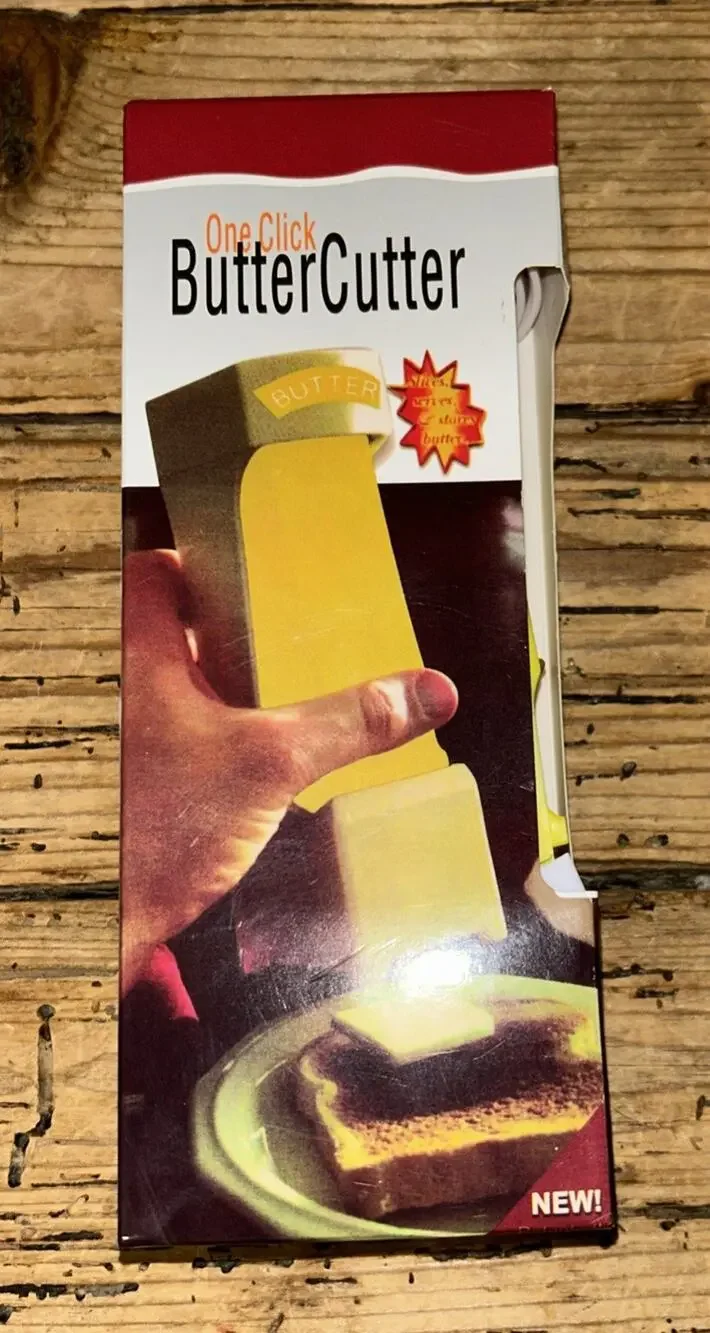 One Click Butter Cutter Yellow NEW